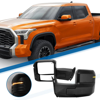 Tow Mirrors Folding Trailer Towing Side Mirrors for Toyota Tundra (2022–2023)