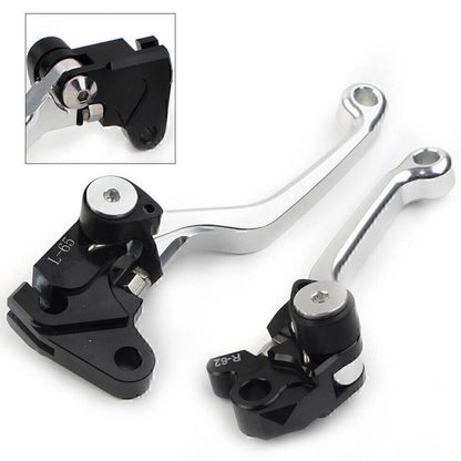 Silver Pivot Brake Clutch Levers for YAMAHA WR 250F WR 450F (2001-2016)