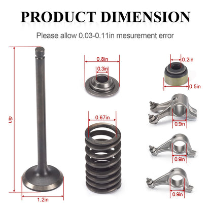 Rocker Arm w/ Cylinder Head Valve Gasket Kit for Polaris Ranger (2000–2010)
