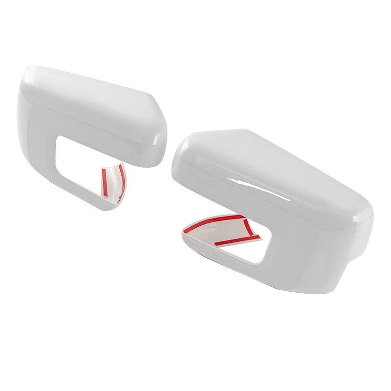 Mirror Covers for 2021-2024 Ford F150 with Turn Signal Hole - White