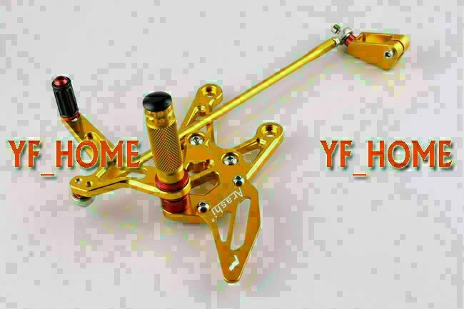 Adjustable Rearset Footpegs for Yamaha YZF R1 2007-2008 - 2 x Gold