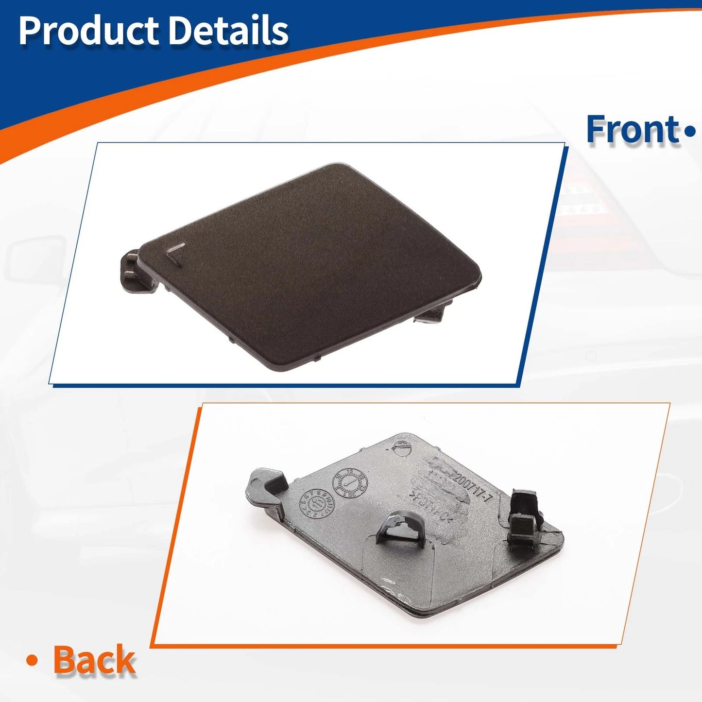 Tow Hook Cover Front Right for BMW Sparkling Brown