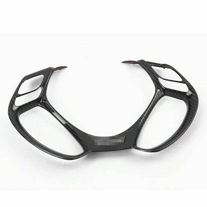 Carbon Fiber Car Steering Wheel Decor Cover Trim for Toyota C-HR (2016–2020)