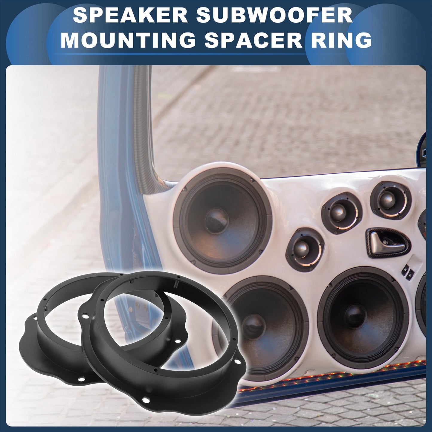 6.5" Tweeter Speaker Spacer Adaptor for Ford C-Max (2003-2010) - 2 Pcs