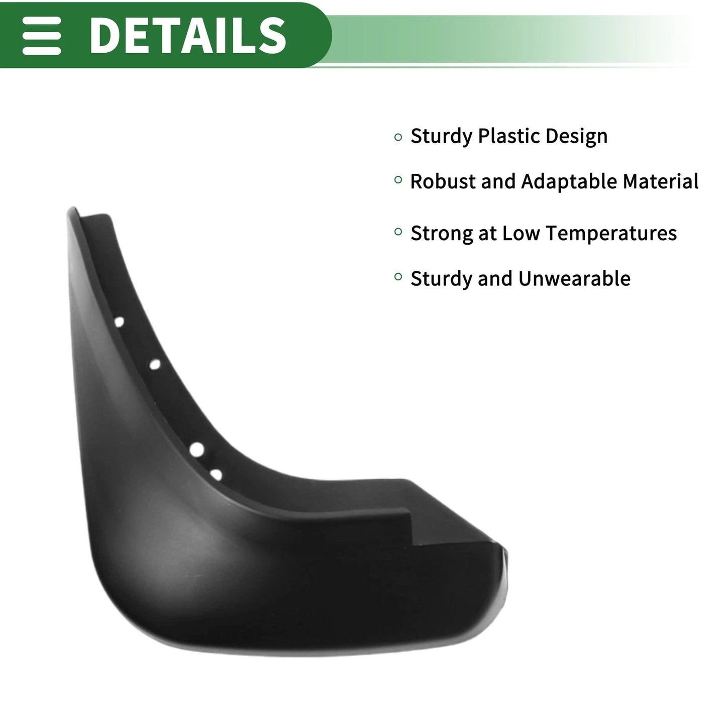 Mud Flaps Splash Guards for Ford Focus 1.8 (2009-2014) with Mount Accessories