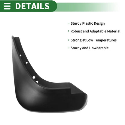 Mud Flaps Splash Guards for Ford Focus 1.8 (2009-2014) with Mount Accessories