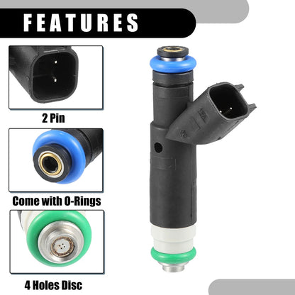 Fuel Injectors for Ford F-150 2004-2008 - 1 x Metal Black