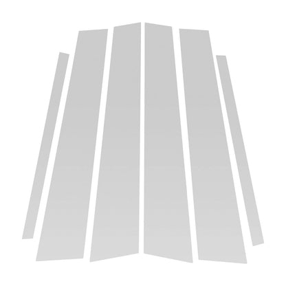 6 x Door Pillar Window Trim for Infiniti G35 4-Door (2007-2015) Silver Tone