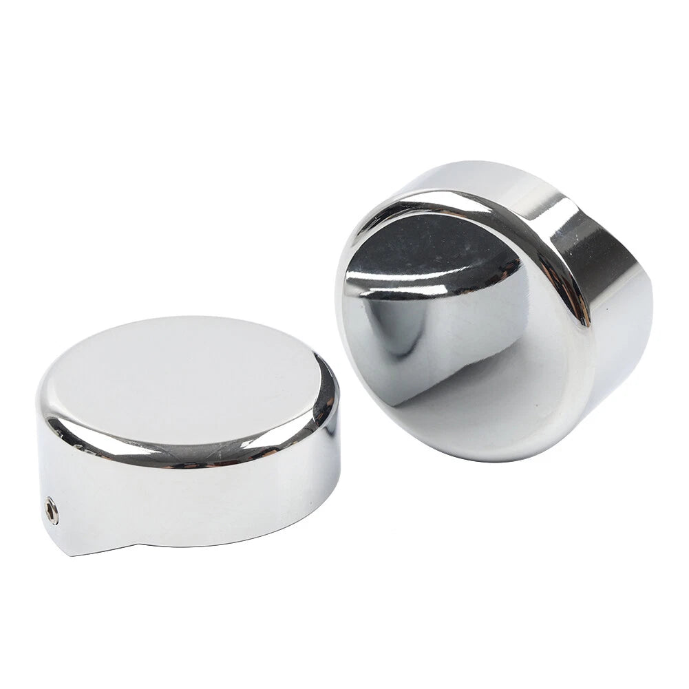 Chrome CNC Upper Fork Caps for Harley Softail Breakout FXBR FXBRS (2018-23)