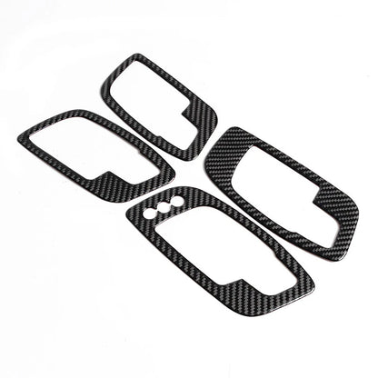 4 x Carbon Fiber Interior Door Handle Covers for Dodge Charger (2015-2022)