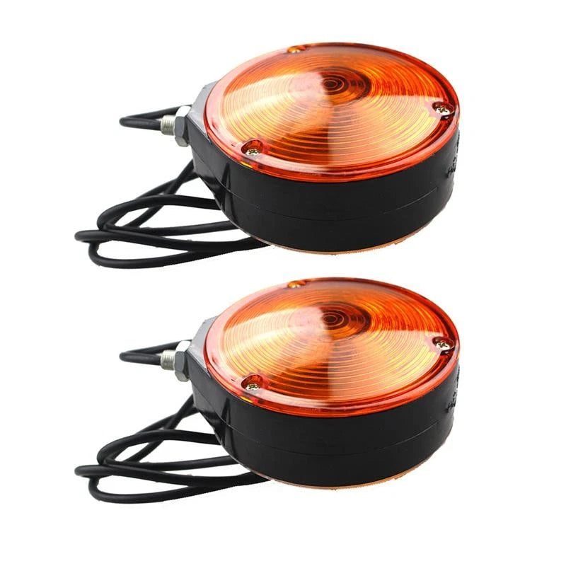 Amber Orange Lollipop Earring Mirror Lamps for Truck Caravan