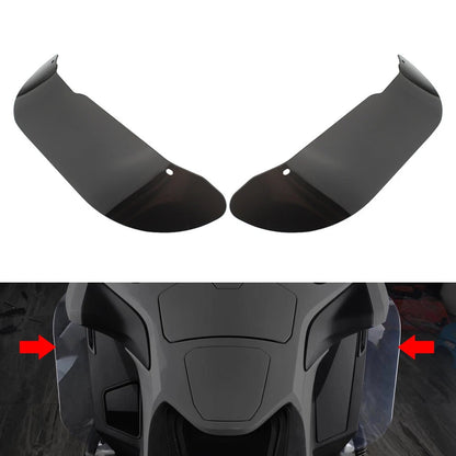 Black Front Windshield Side Spoiler for Honda GL1800 (2018-2024)