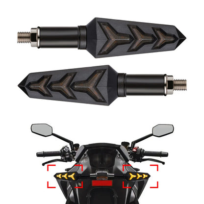 Amber LED Turn Signal Blinker Lights for Motorcycle