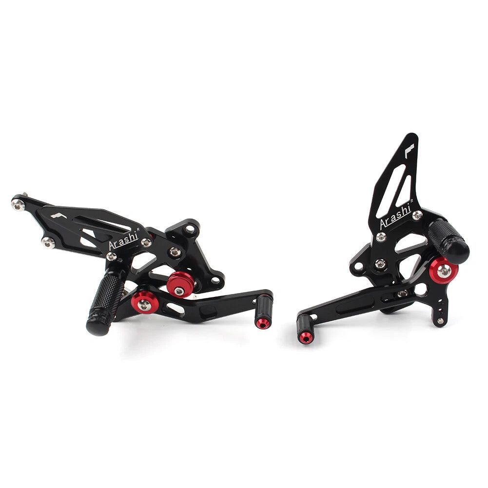 Aluminum Rear Footpegs for Kawasaki Ninja 250R 2008-2012 (2 x Black)