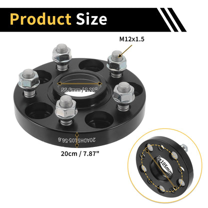 5x105mm Wheel Spacers 56.6mm M12x1.5 for Chevrolet Trax (2013-2020)