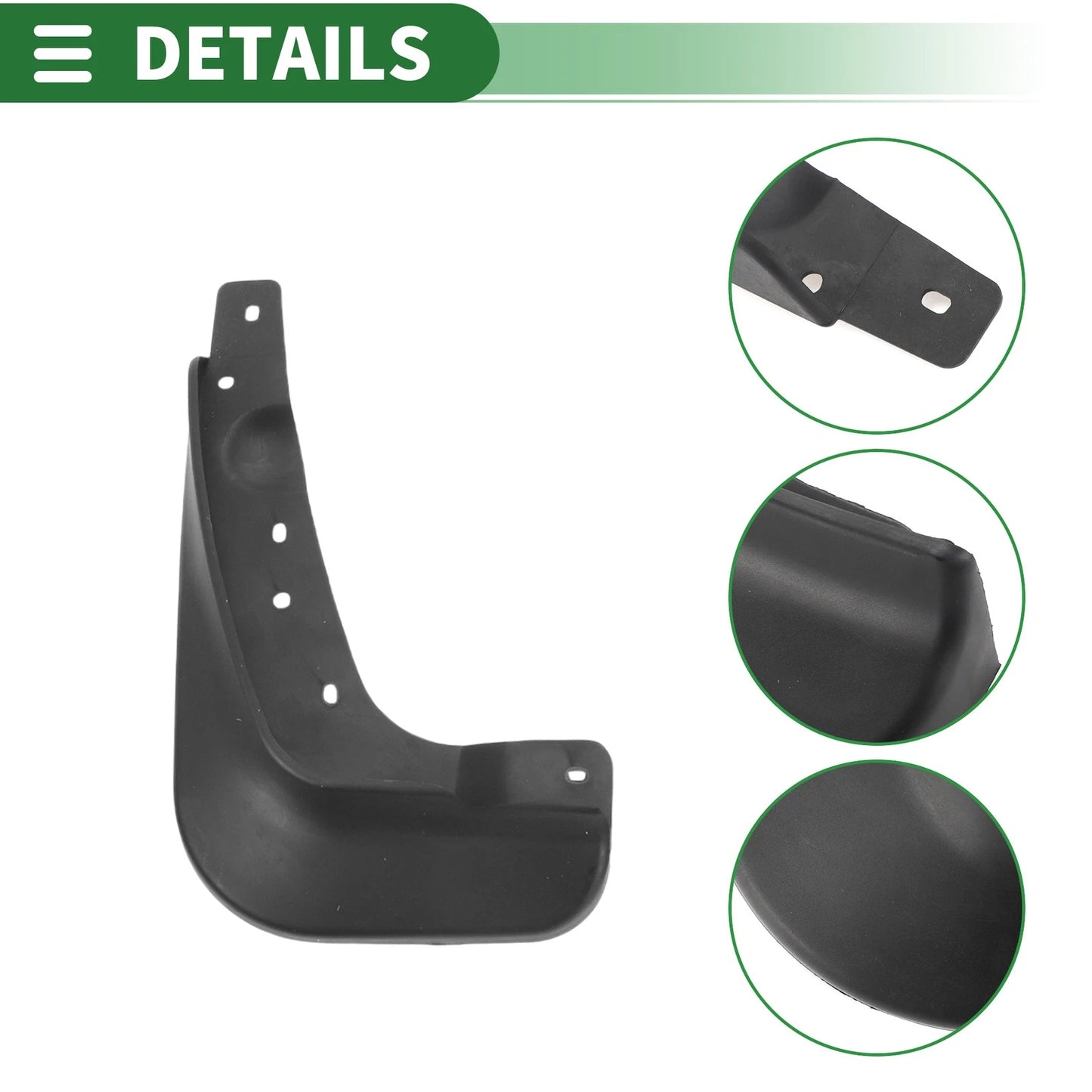 Mud Flaps Splash Guards 1 Set for Mitsubishi Lancer EX (2010-2016)