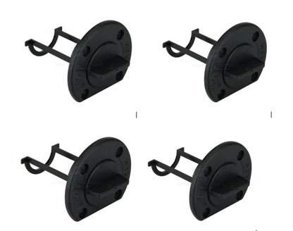 Boat Bungs Cut Off Base Black 30mm x 4 for All Models with O Ring Seal