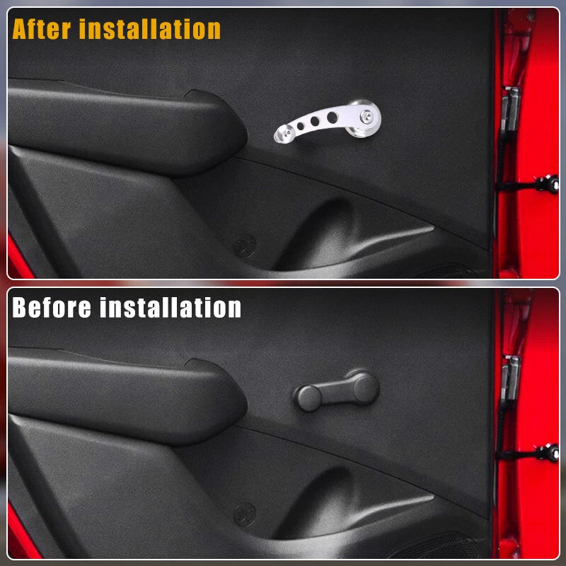 2 x Car Manual Window Winder Crank Door Handle Knobs for Honda Civic (1984-2000)