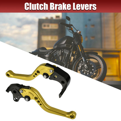 Pair / 2 x / Motorcycle Brake Clutch Levers Gold Tone for Honda CBR1000RR