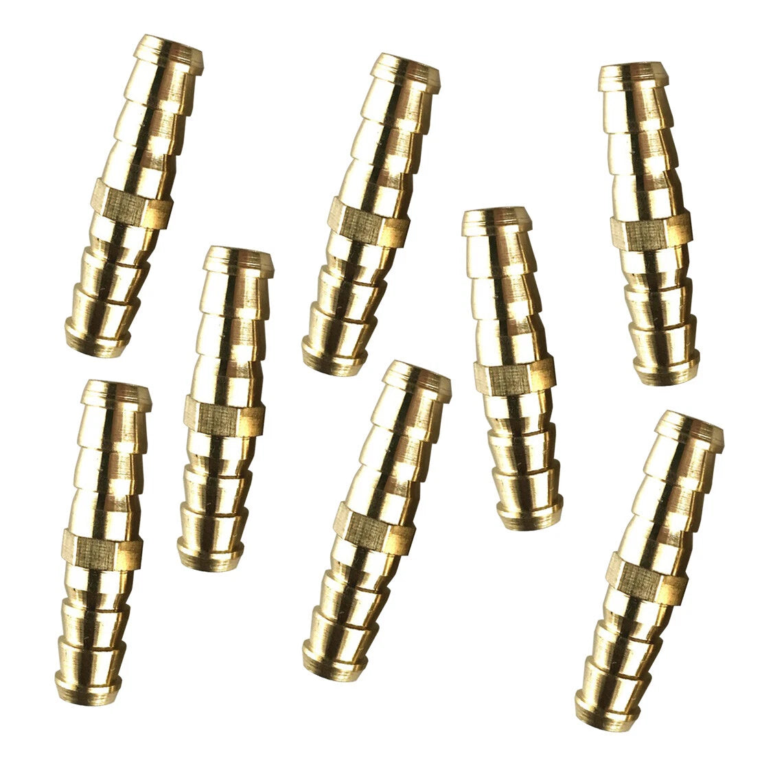 8pc 8mm to 10mm Hose Barb Fitting Adapter Straight for Car