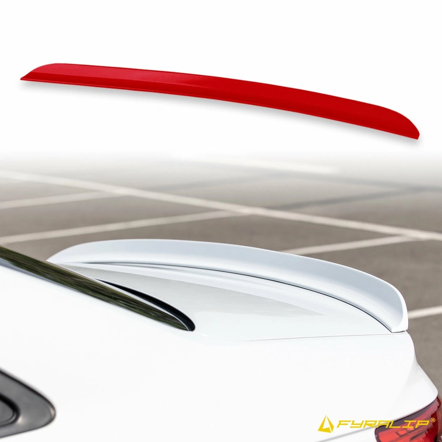 Boot Lip Spoiler for Saab 9-3 (2003-2007) Laser Red
