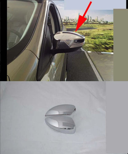 Chrome Rearview Side Mirror Covers for Ford Escape Kuga (2013-2018)