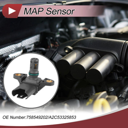 MAP Sensor for BMW X6 2008-2014 - Manifold Absolute Pressure Sensor 2 x 2008-2014