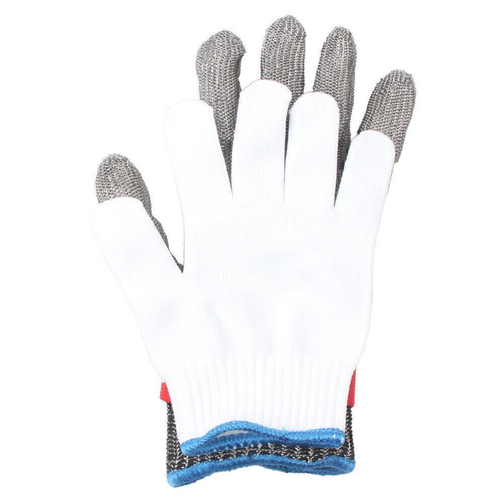 Cut Proof Gloves for Butcher - Stab Resistant Stainless Steel Wire Mesh