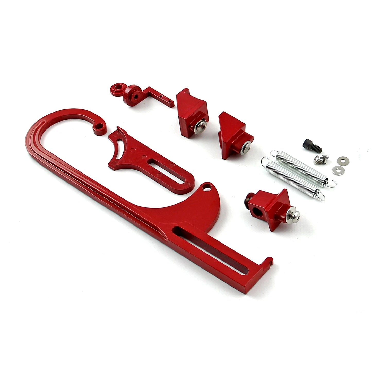 Throttle Cable Bracket for Carburetor - Red w/ Return Springs