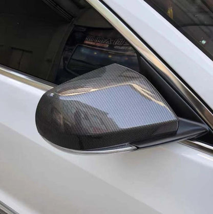 Replacement Carbon Fiber Side Mirror Cover Shell Fit For Cadillac ATS 2014-2018