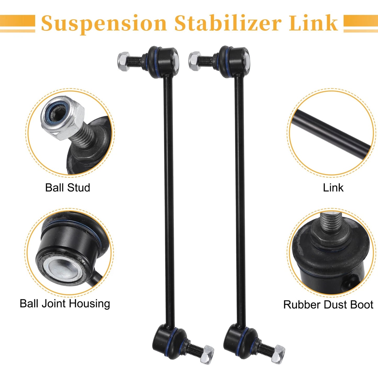 2 x Front Stabiliser Sway Bar Links for BMW 528i (2011-2016)