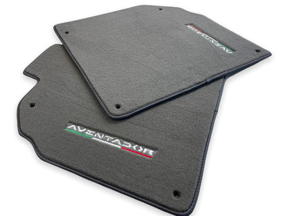 Gray Carpet Floor Mats for Lamborghini Aventador (2012-2022) AutoWin 2 x