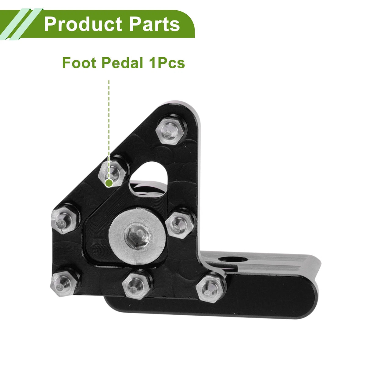 Motorcycle Foot Pegs for Honda CRF50 Black Footrests (2004-2023)