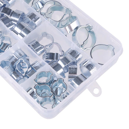Doppelohrklemmen O Clips f��r Wasser, Kraftstoff, Luftschlauch - 80 St��ck