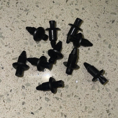 10x 6mm Push Pin Plastic Rivet Fairing Fender & Trim Clips for Honda