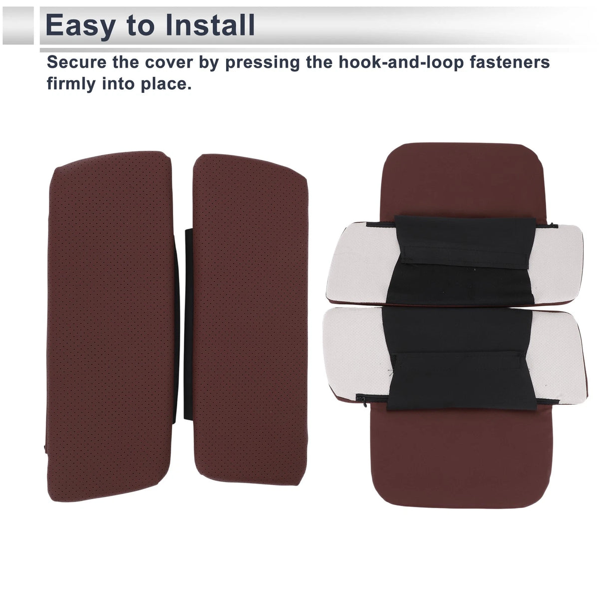 Car Center Console Cover for BMW X5 (2019-2024) - Dark Red Storage Bag Set