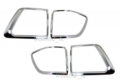 Chrome Tail Light Covers for Toyota Fortuner (2009-2011)