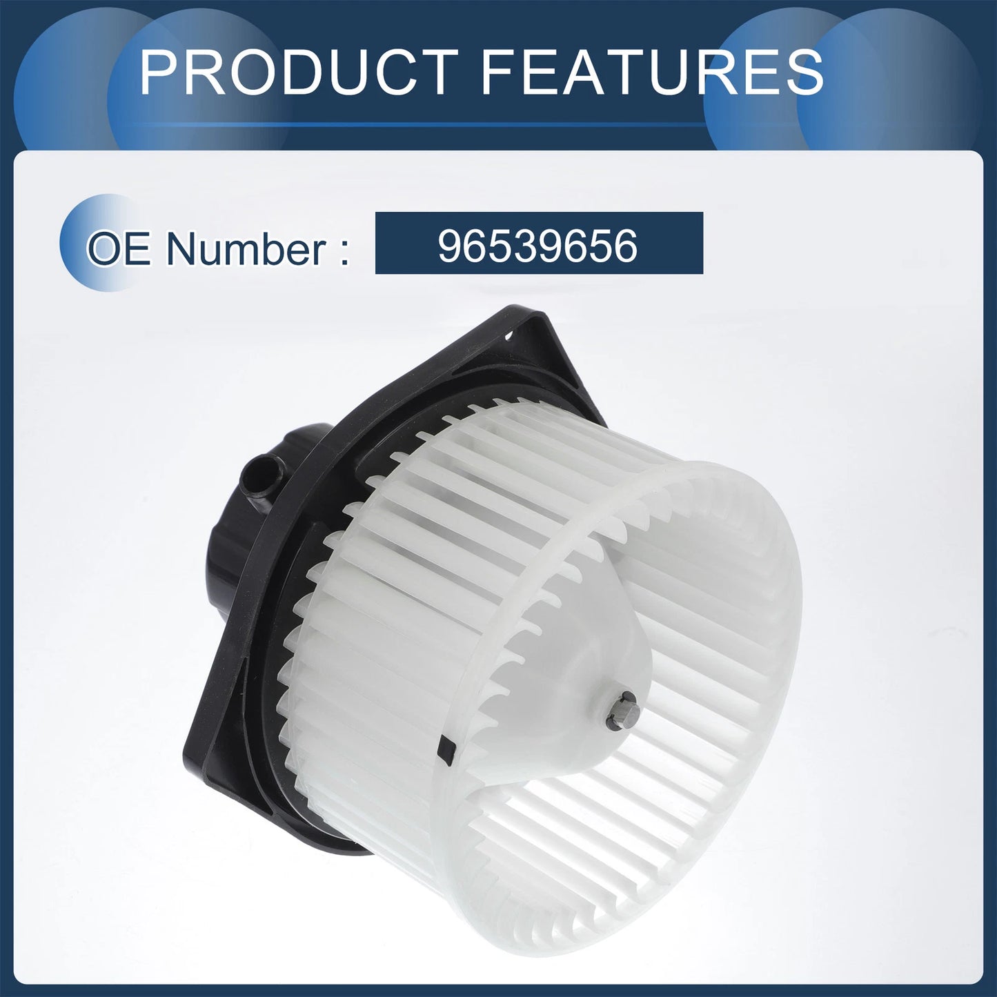 HVAC Blower Motor Assembly Black White for Chevrolet Aveo (2004-2008)
