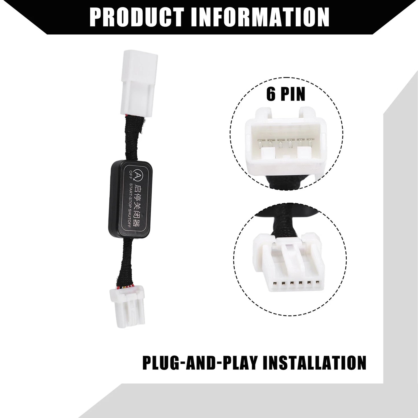 Auto Start Stop A-Off Cable for Honda Accord 2018-2022 (1 Set)