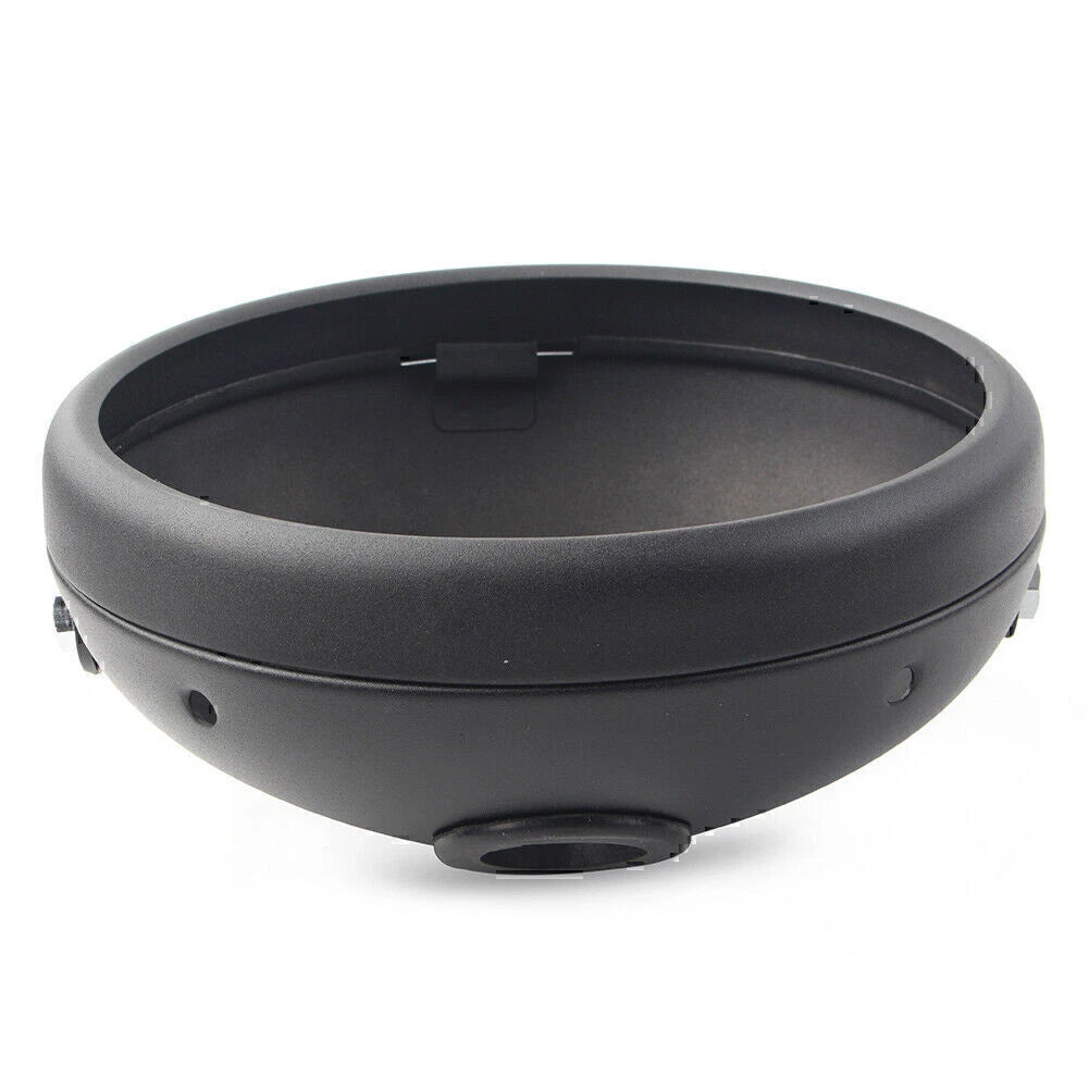 7-Inch Matte Black LED Headlight Shell for Harley