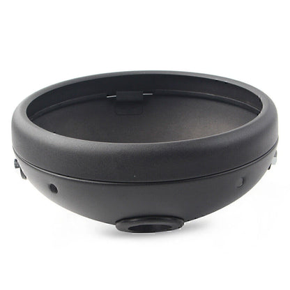 7-Inch Matte Black LED Headlight Shell for Harley