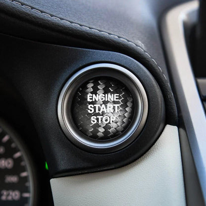 Carbon Fiber Engine Start Buttons Trim Fits Lexus IS200t IS250 IS300 IS350 2014+