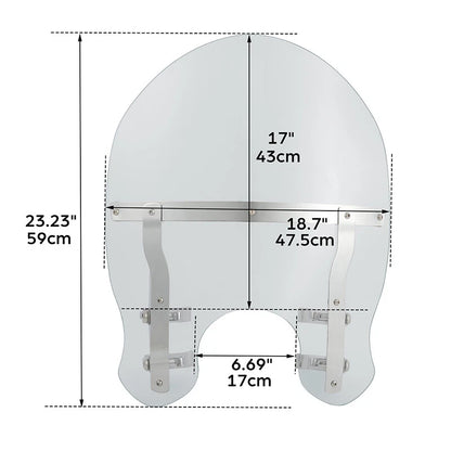 49mm Windshield Clamps for Harley Dyna Wide Glide FXDWG (2006-2017) & Breakout (2018-2025)