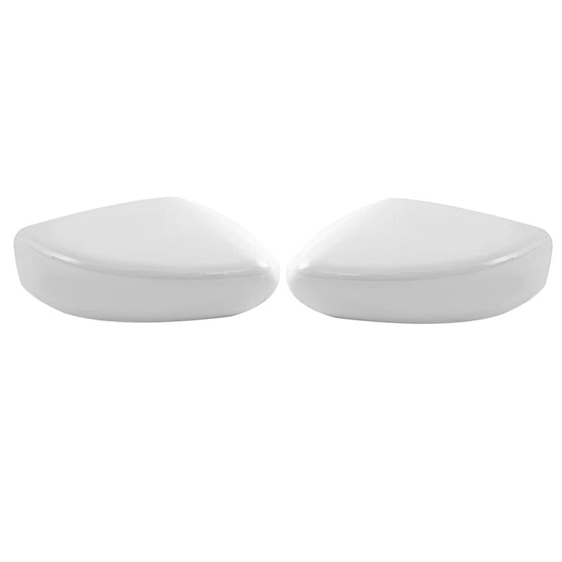 White Left & Right Side Mirror Cover Caps for Nissan Altima (2013-2018)