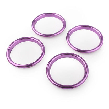 4 x Purple Car Air Vent Cover Rings for Audi A3 S3 Q2L 2012-2019