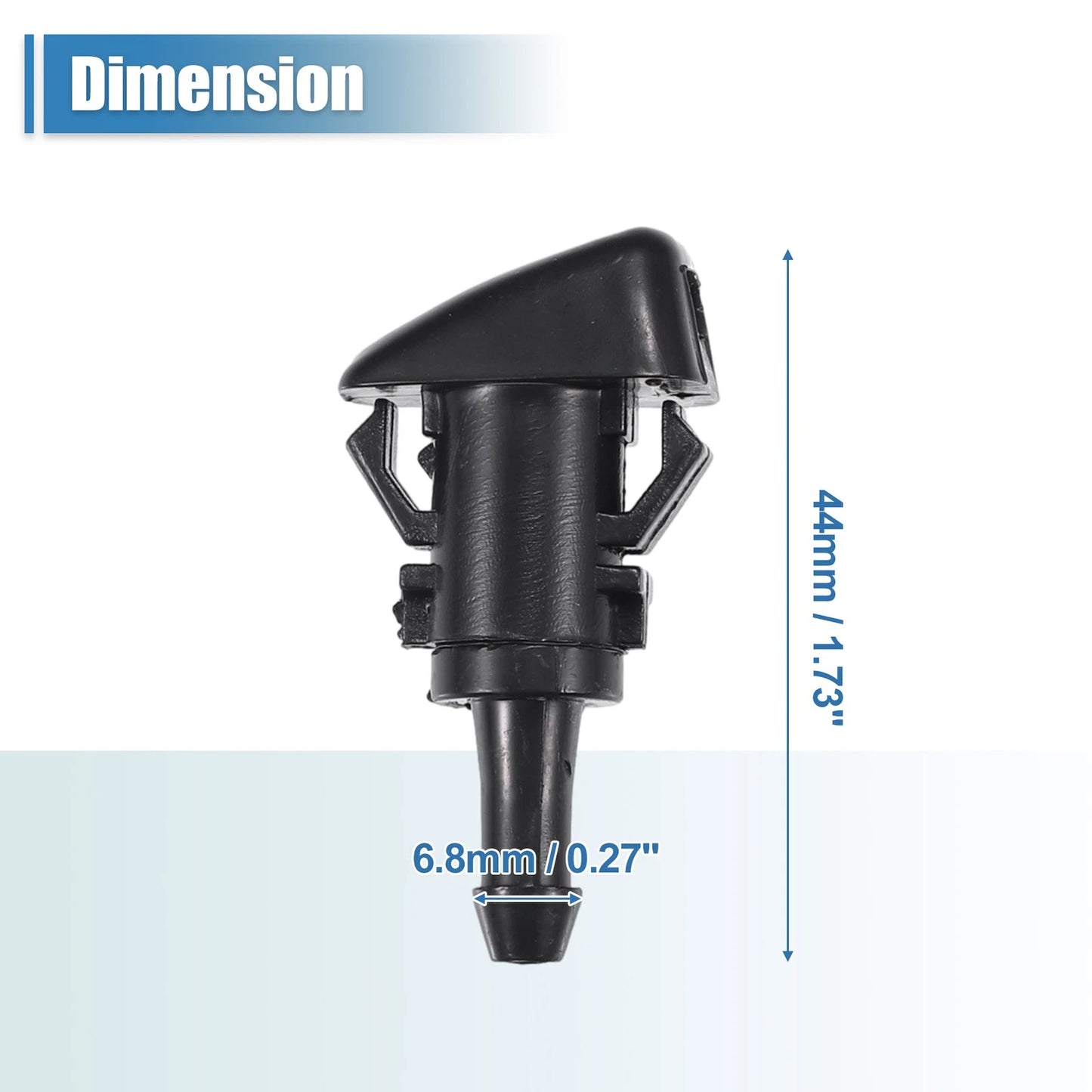 Windshield Washer Nozzles 2 x Spray Jets for Toyota
