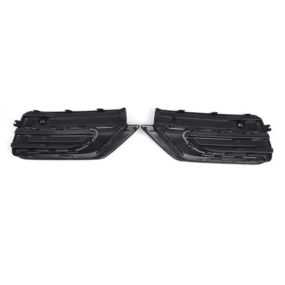 Front Bumper Fog Light Grille Glossy Black for Volvo XC90 (2020-2024)