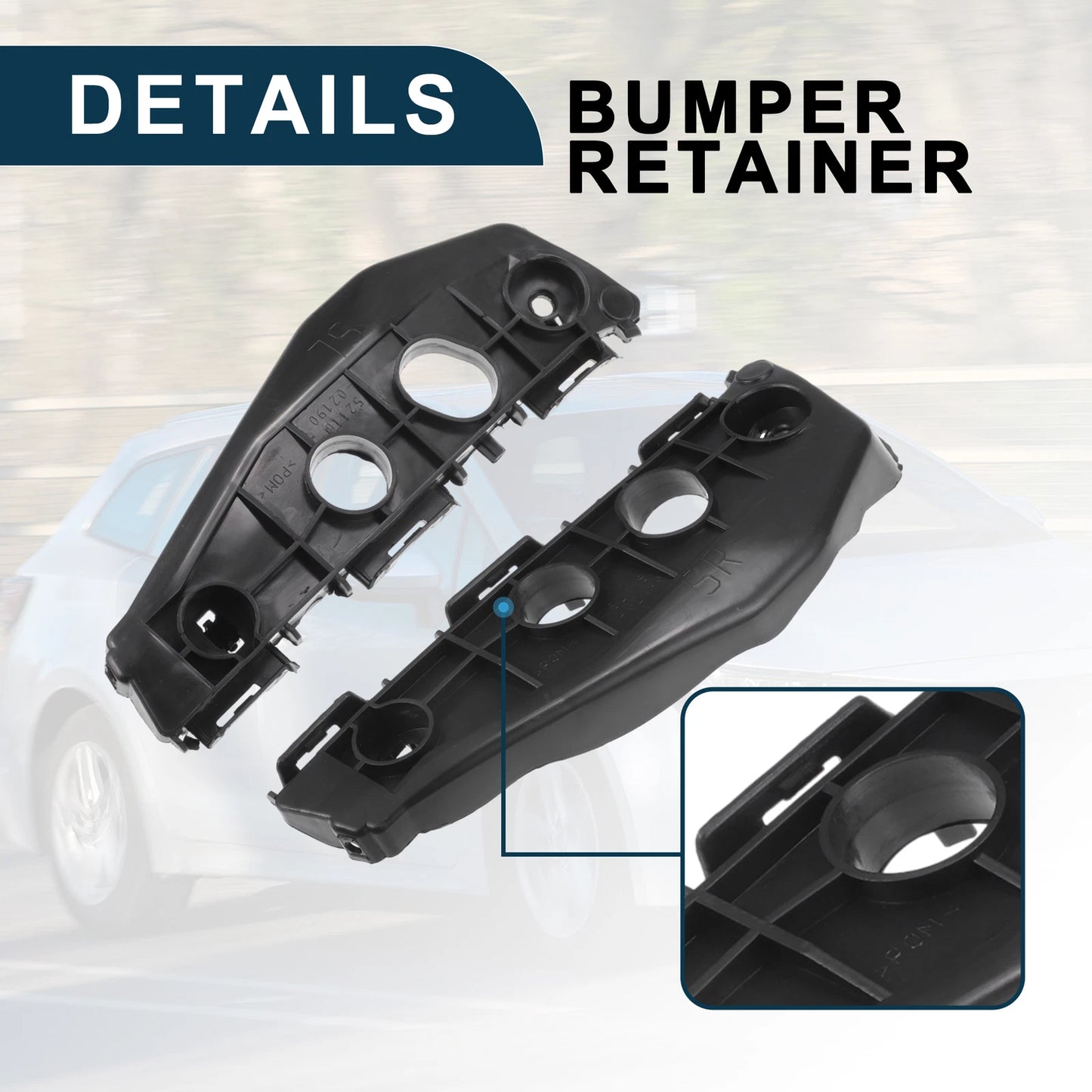 Front Bumper Retainer Bracket for Toyota Corolla (2014-2019) - 1 Pair
