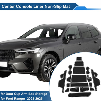 19 Pcs PVC Non-Slip Mat for Ford Ranger (2023-2025)