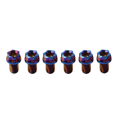 6 x Titanium Bolt Torx Head Flange Screw M10x30mm for Motorcycle Bike